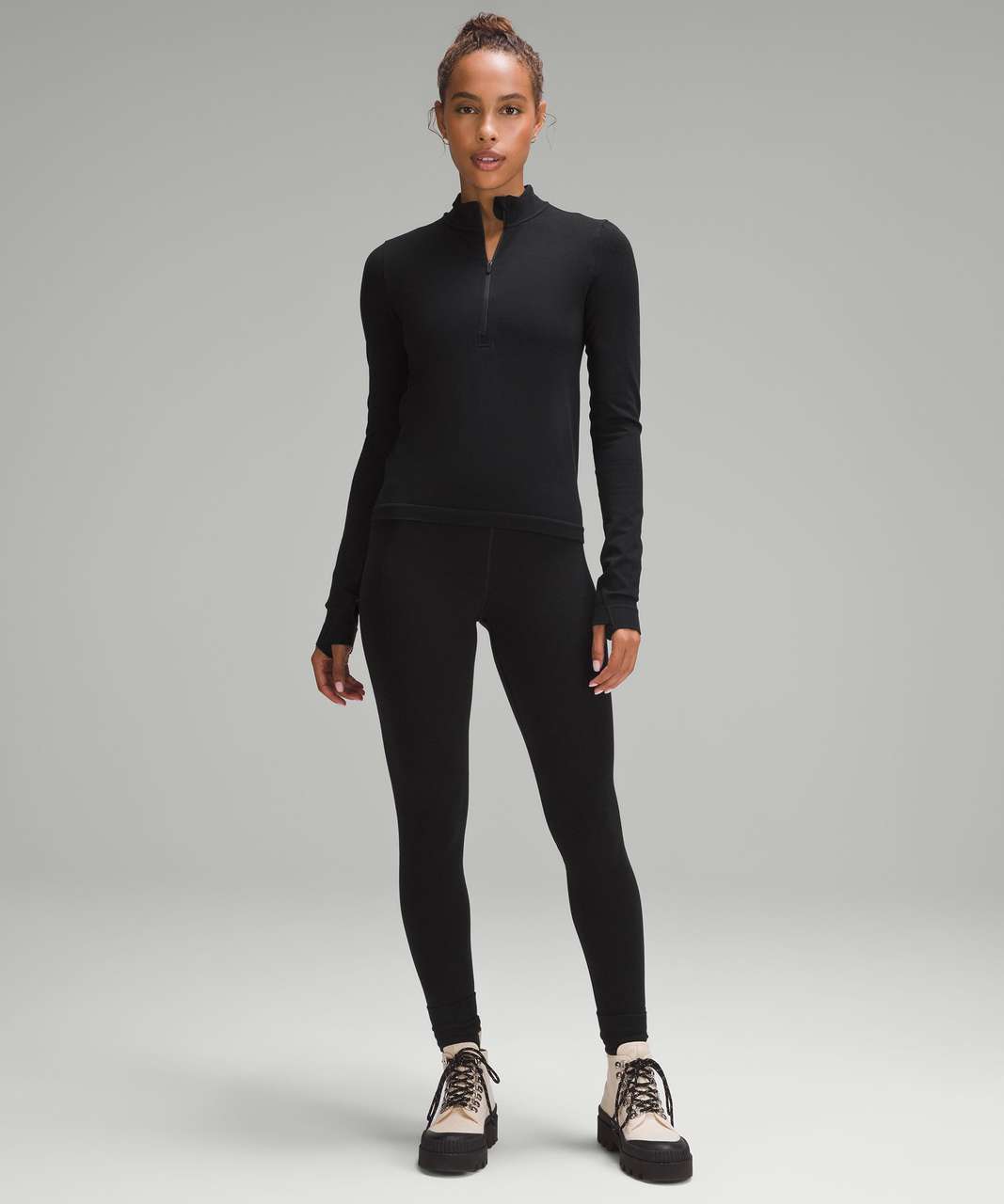 Lululemon Merino Wool-Blend Base Layer Tight 28 - Black - lulu