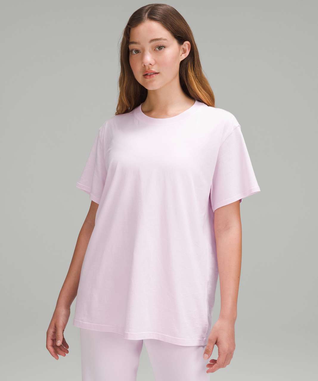 Lululemon All Yours Cotton T-Shirt - Meadowsweet Pink - lulu fanatics