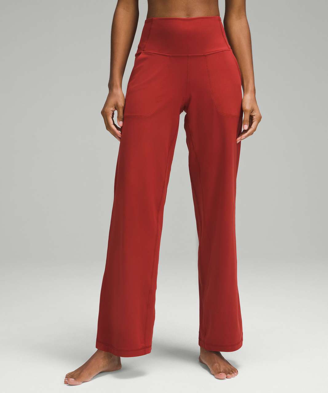 Lululemon Align High-Rise Wide-Leg Pant *Short - Terra Orange - lulu  fanatics