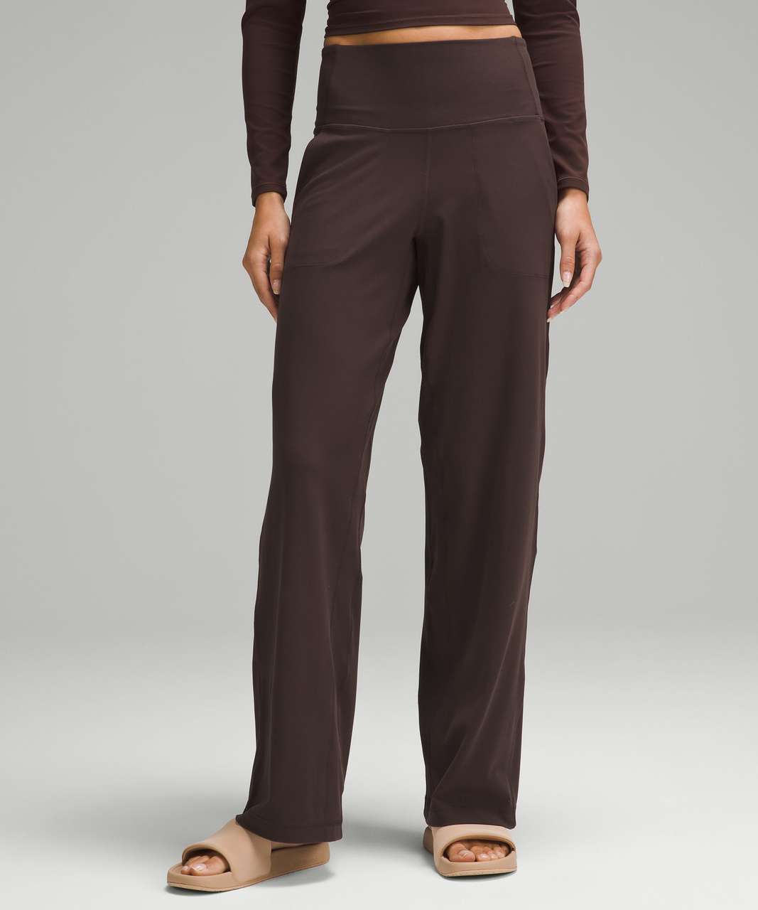 Lululemon Align High-Rise Wide-Leg Pant *Short - Espresso - lulu