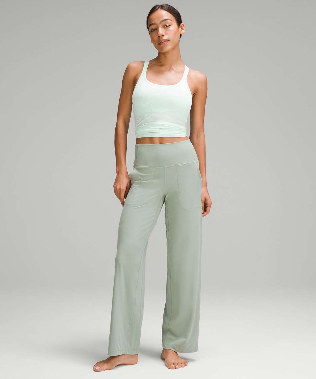 Green Lululemon Wide Leg Pants for Women