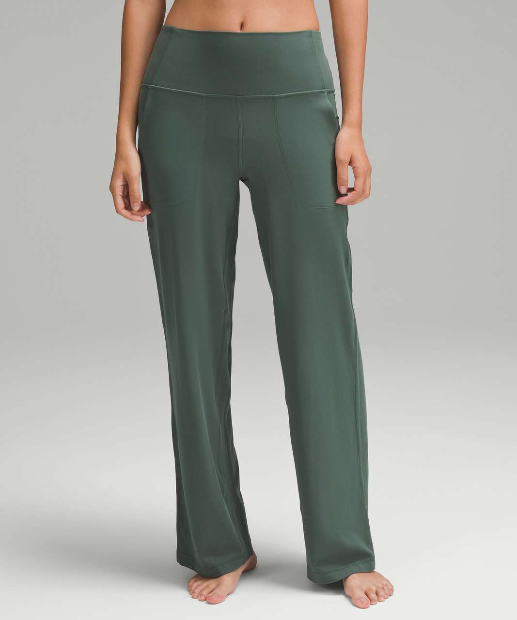 Lululemon Scuba Mid-Rise Wide-Leg Pant *Full Length - Dark Forest - lulu  fanatics