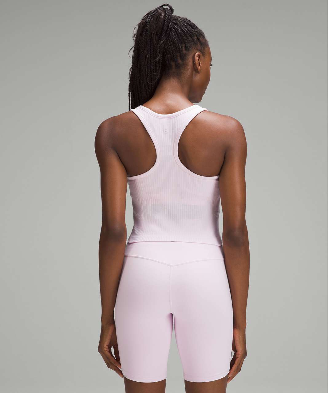 Lululemon Ebb to Street Cropped Racerback Tank Top - Meadowsweet Pink