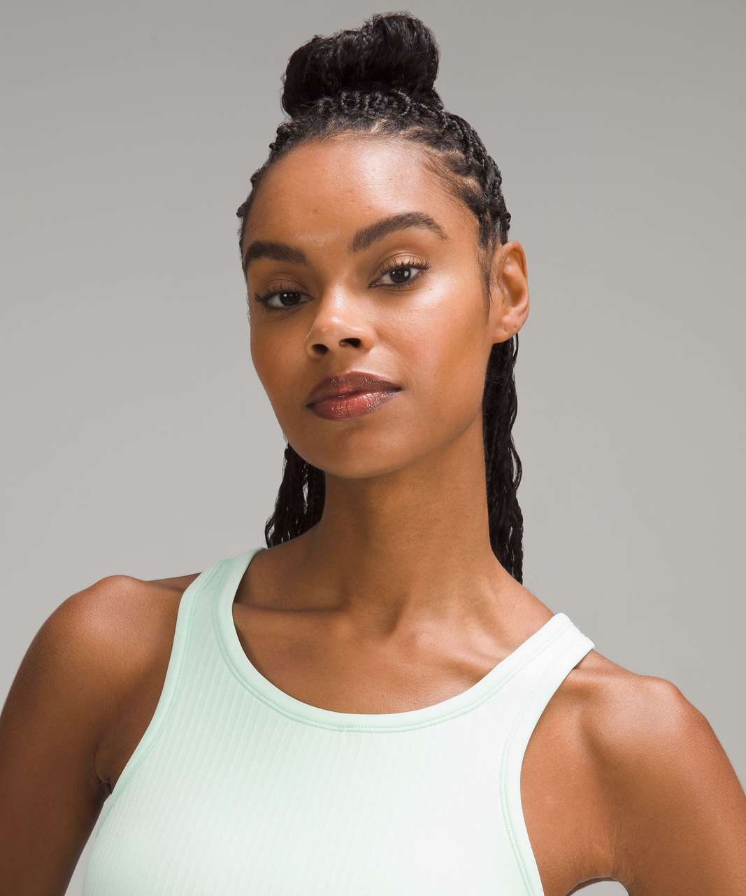 Lululemon Ebb to Street Cropped Racerback Tank Top - Mint Moment - lulu  fanatics