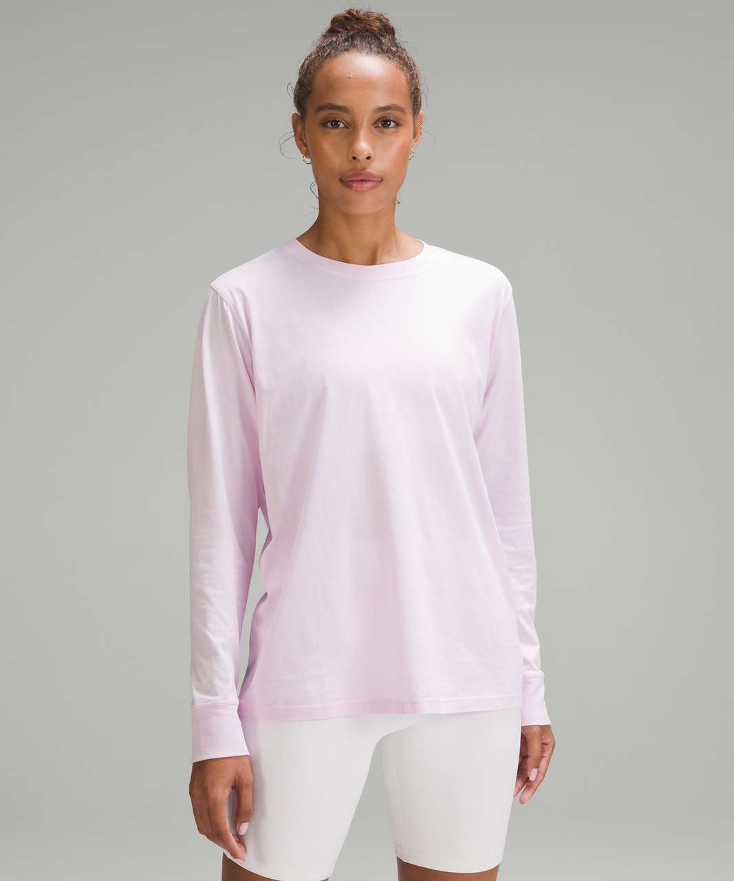 Lululemon Scuba Crew - Pink Puff - lulu fanatics  Long sleeve tshirt men,  Outerwear women, French terry fabric