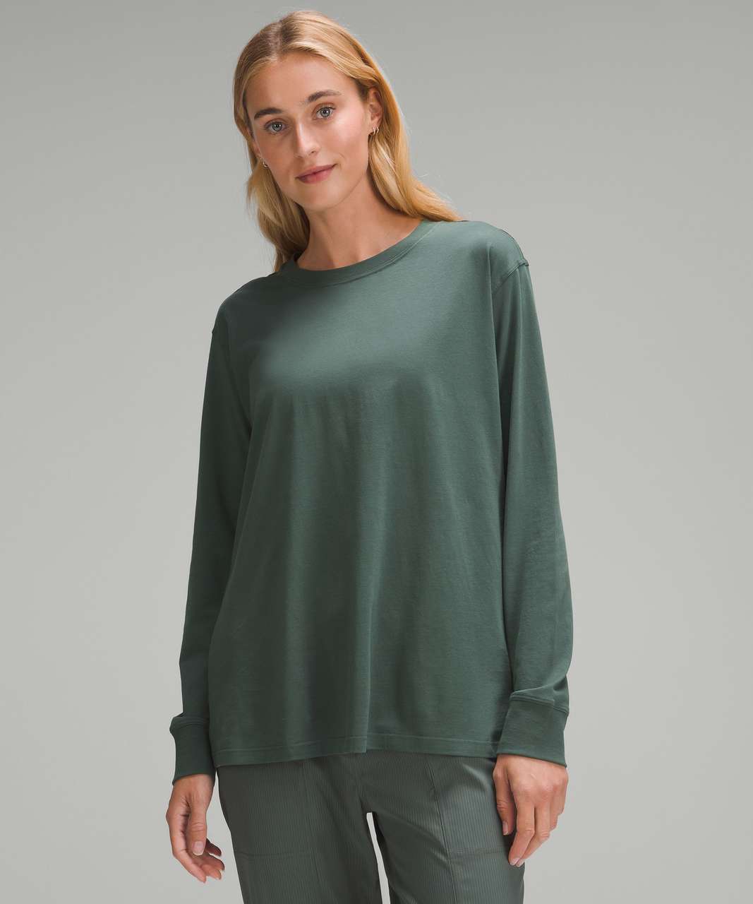 Lululemon All Yours Long-Sleeve Shirt - Dark Forest - lulu fanatics