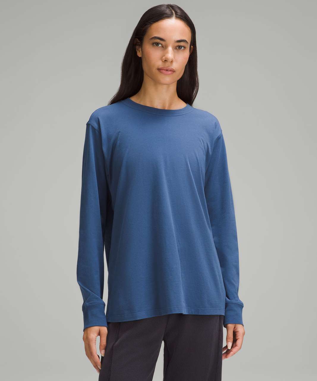 Lululemon All Yours Long-Sleeve Shirt - Pitch Blue - lulu fanatics