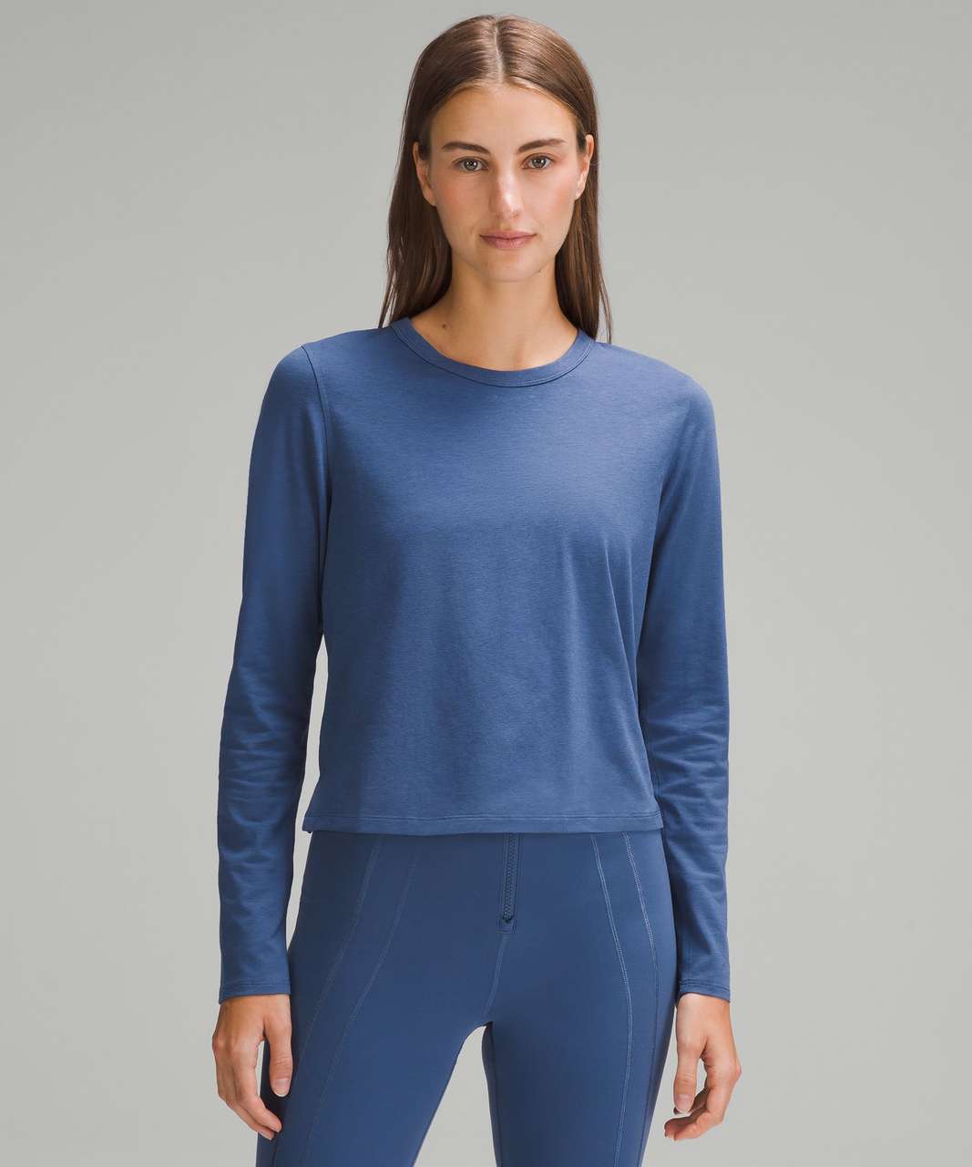Lululemon Classic-Fit Cotton-Blend Long-Sleeve Shirt - Pitch Blue ...