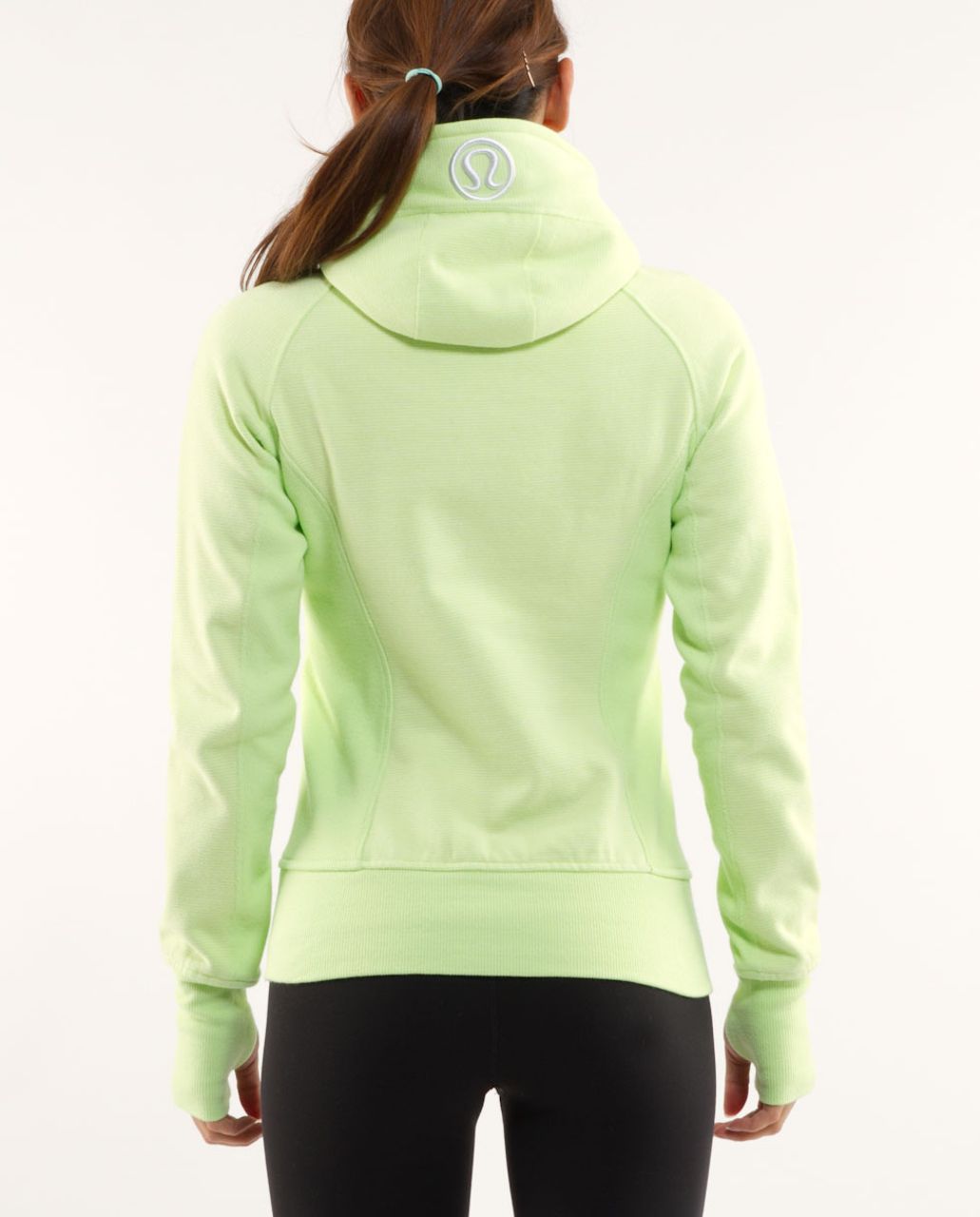 Lululemon Scuba Hoodie *Stripe - Sunny Lime / Sunny Lime Microstripe ...