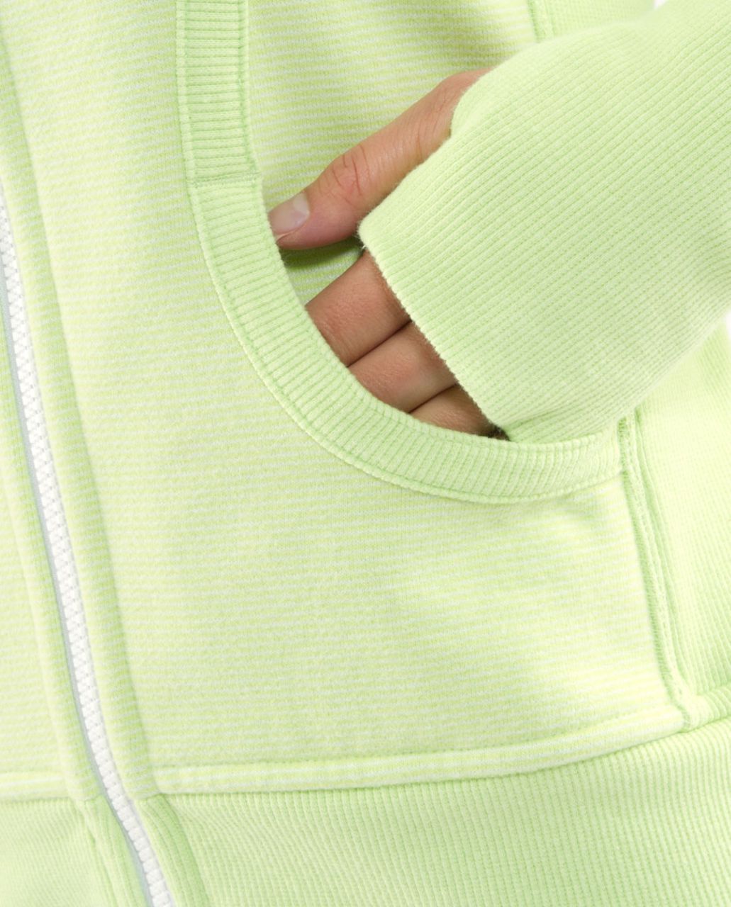 Lululemon Scuba Hoodie *Stripe - Sunny Lime /  Sunny Lime Microstripe