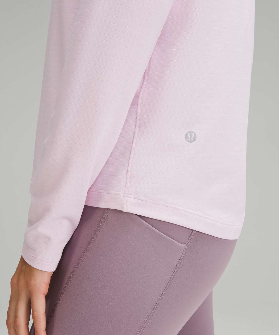 Lululemon License to Train Classic-Fit Long-Sleeve Shirt - Heathered Meadowsweet Pink