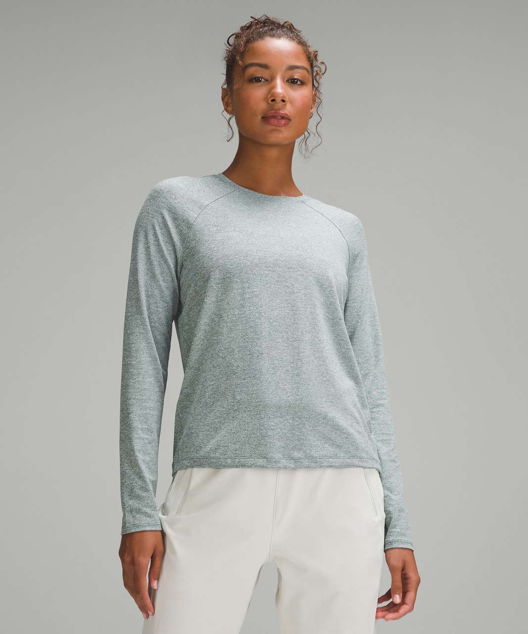 Lululemon License to Train Classic-Fit Long-Sleeve Shirt - Heathered Medium Forest