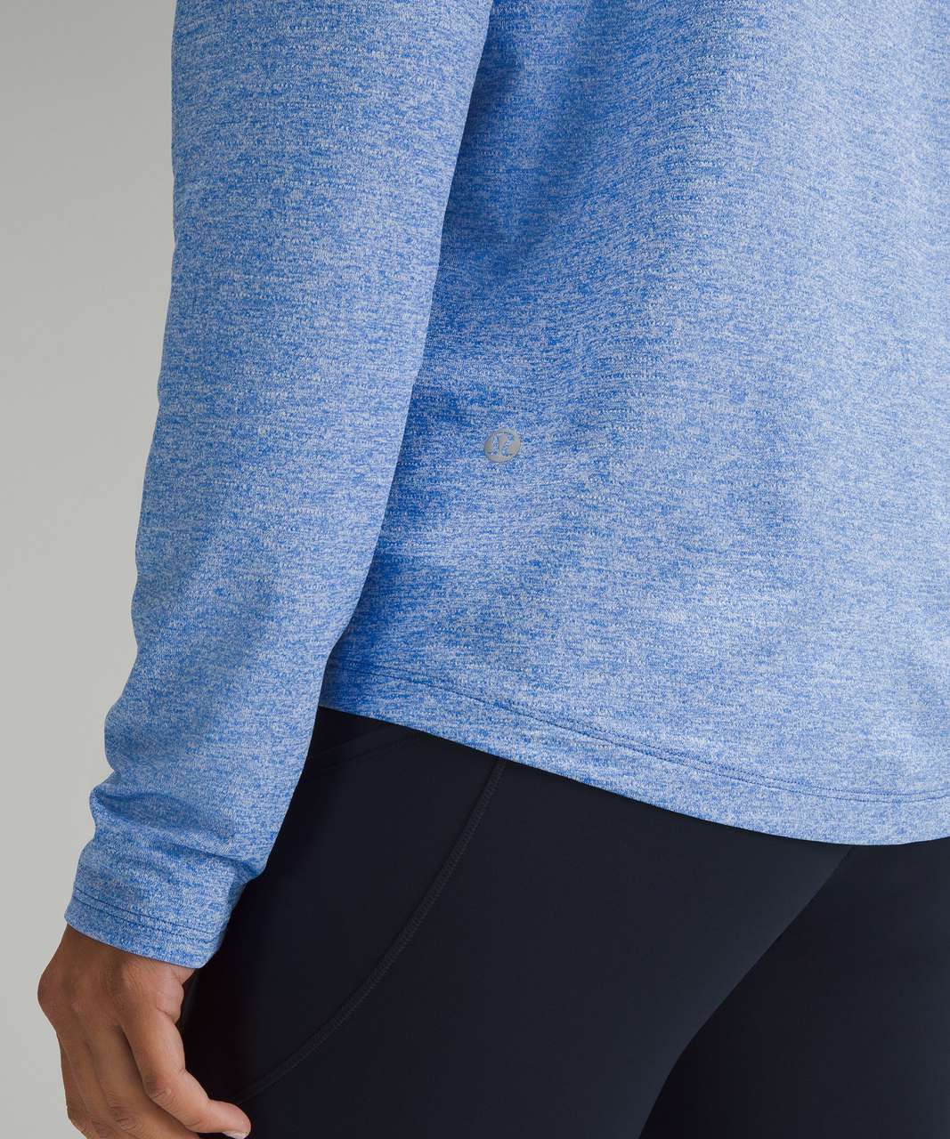 Lululemon License to Train Classic-Fit Long-Sleeve Shirt - Heathered Pipe Dream Blue