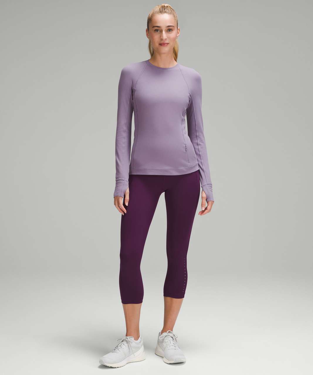 Lululemon Its Rulu Run Long-Sleeve Shirt - Purple Ash