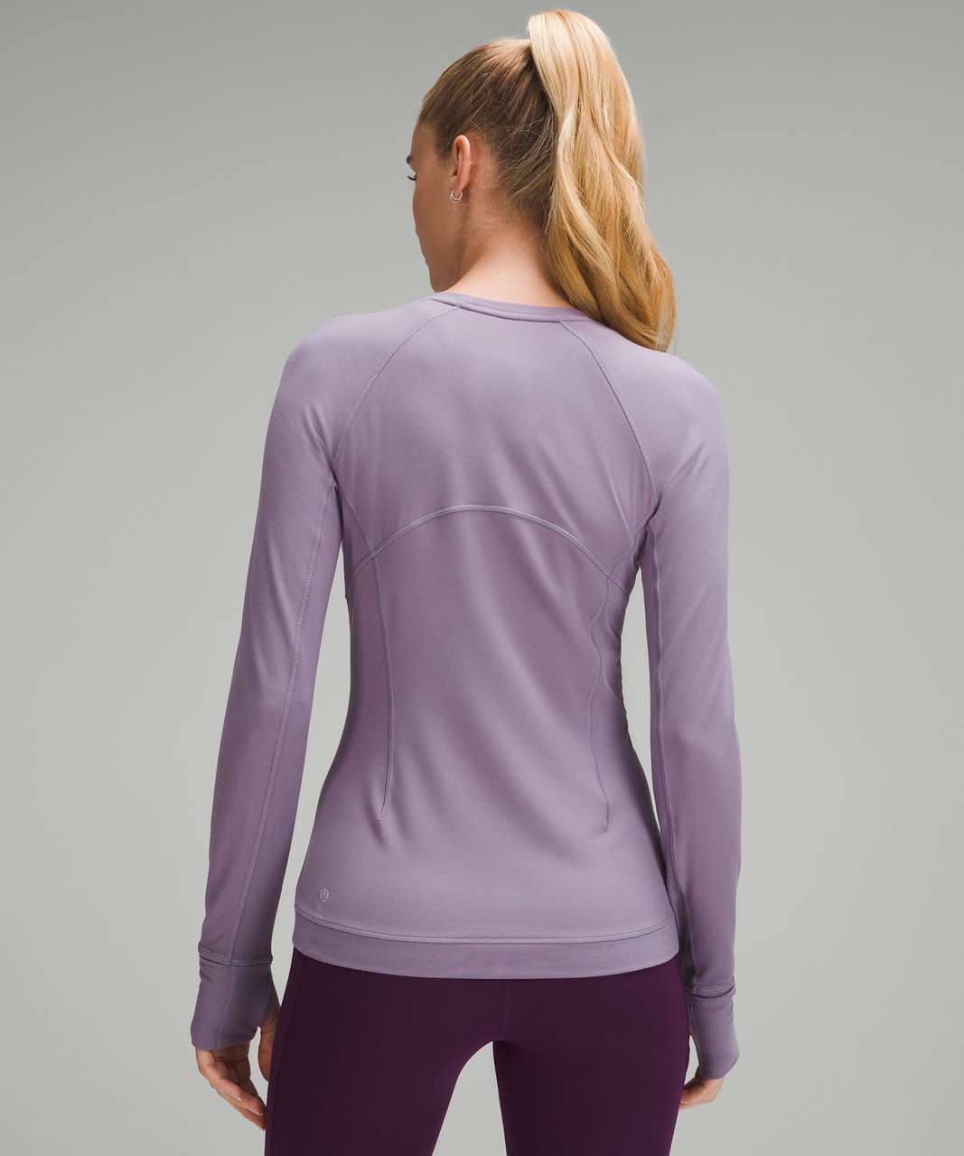 Lululemon Its Rulu Run Long-Sleeve Shirt - Purple Ash - lulu fanatics