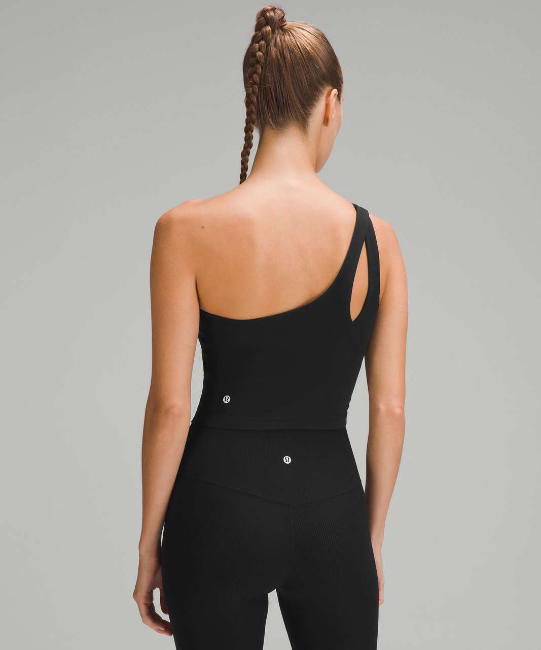 Lululemon Ribbed Nulu Asymmetrical Yoga Tank Top - Black