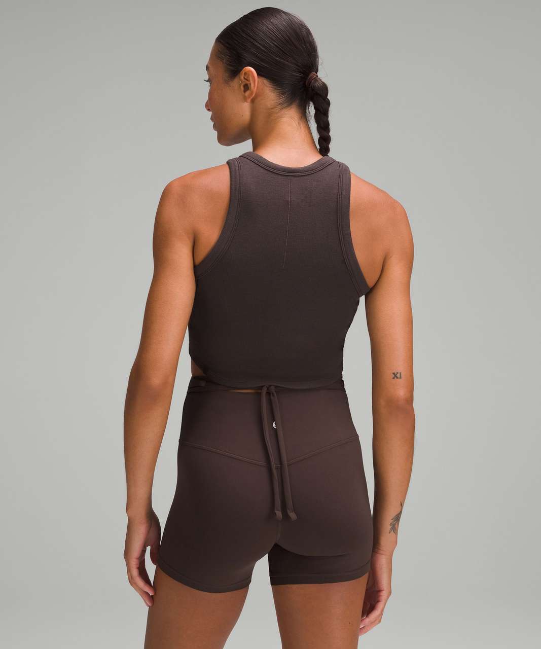 Lululemon Hold Tight Cropped Tank Top - Espresso