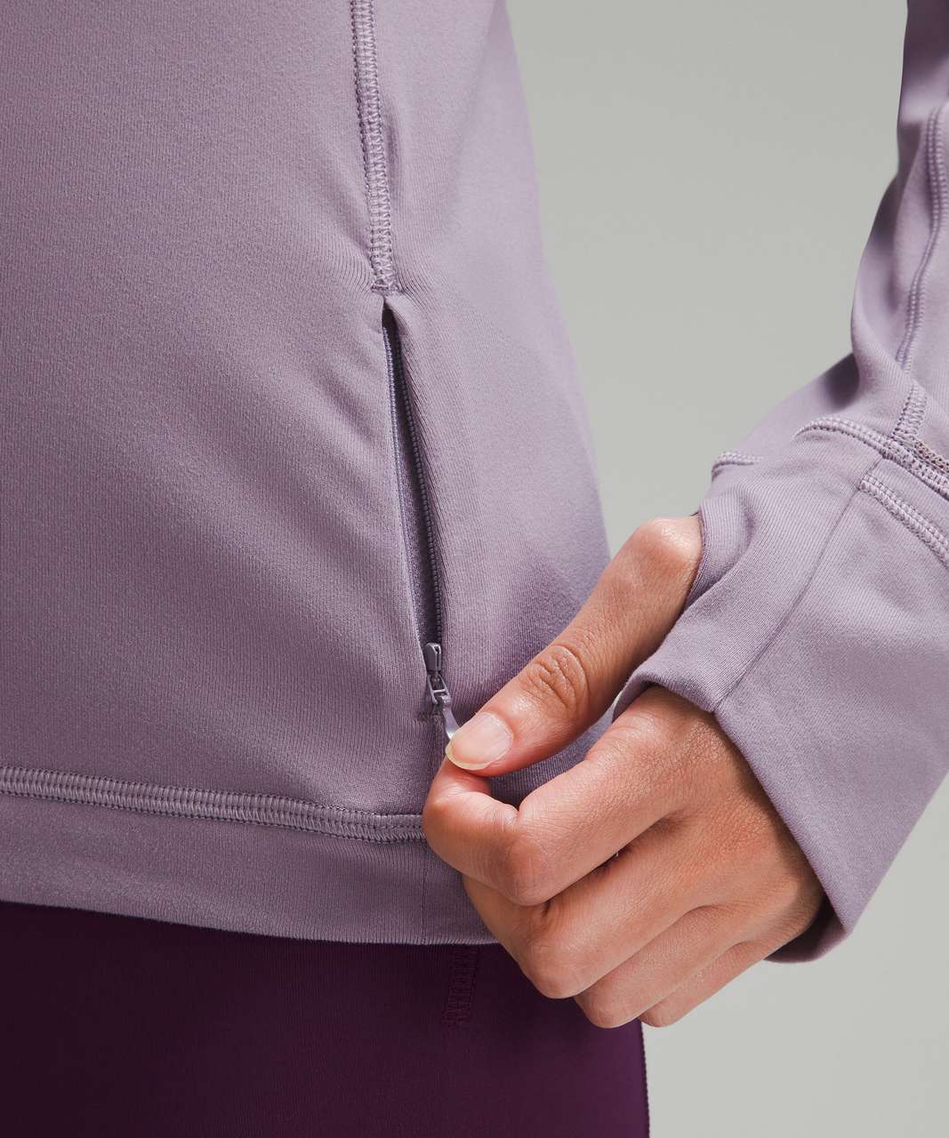 Lululemon Its Rulu Run Half Zip - Purple Ash