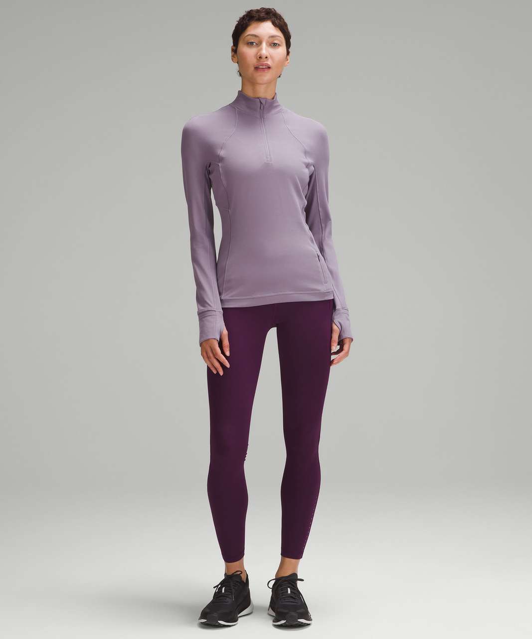 Lululemon Its Rulu Run Half Zip - Purple Ash