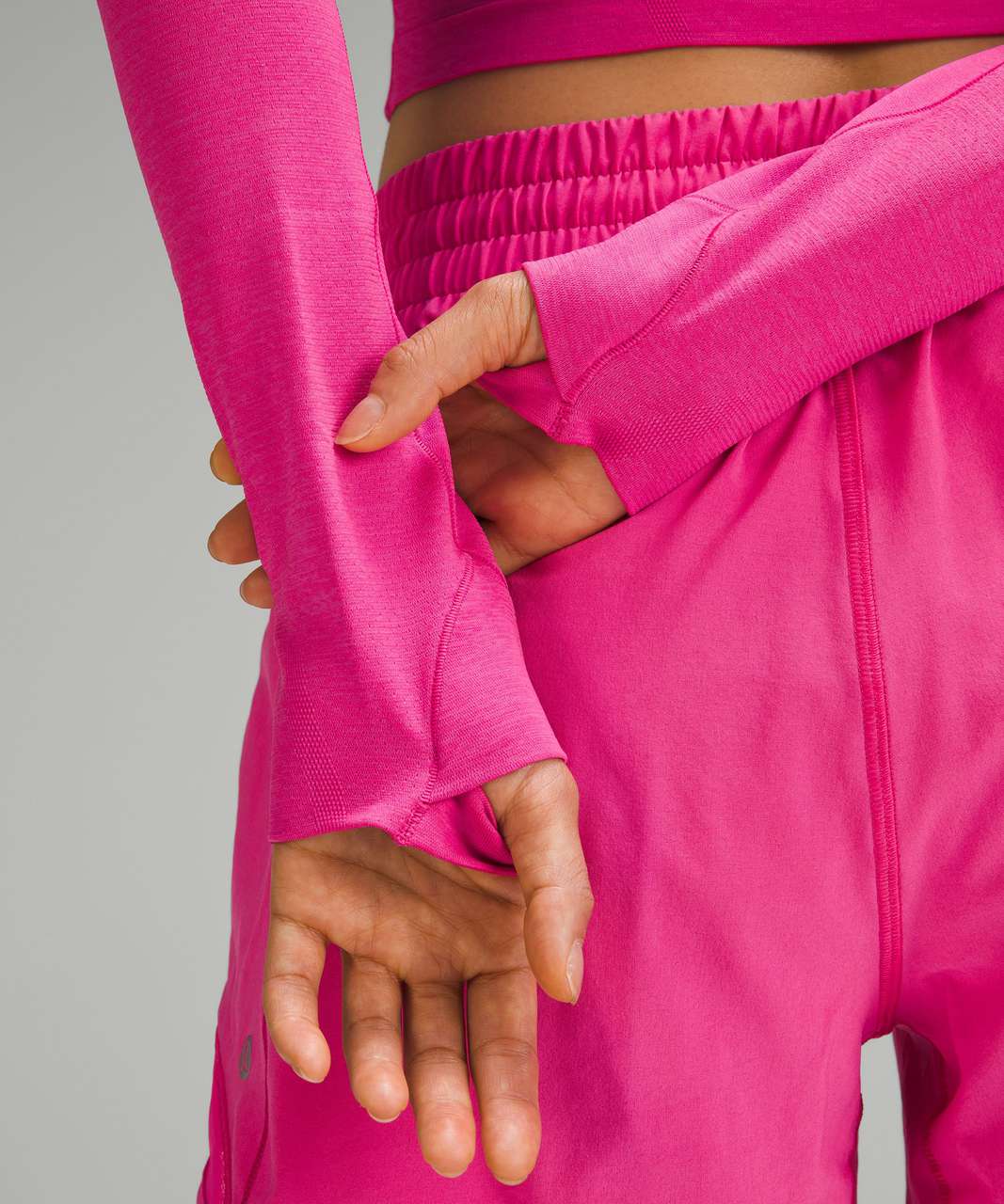 Lululemon Swiftly Tech Cropped Long-Sleeve Shirt 2.0 - Sonic Pink ...