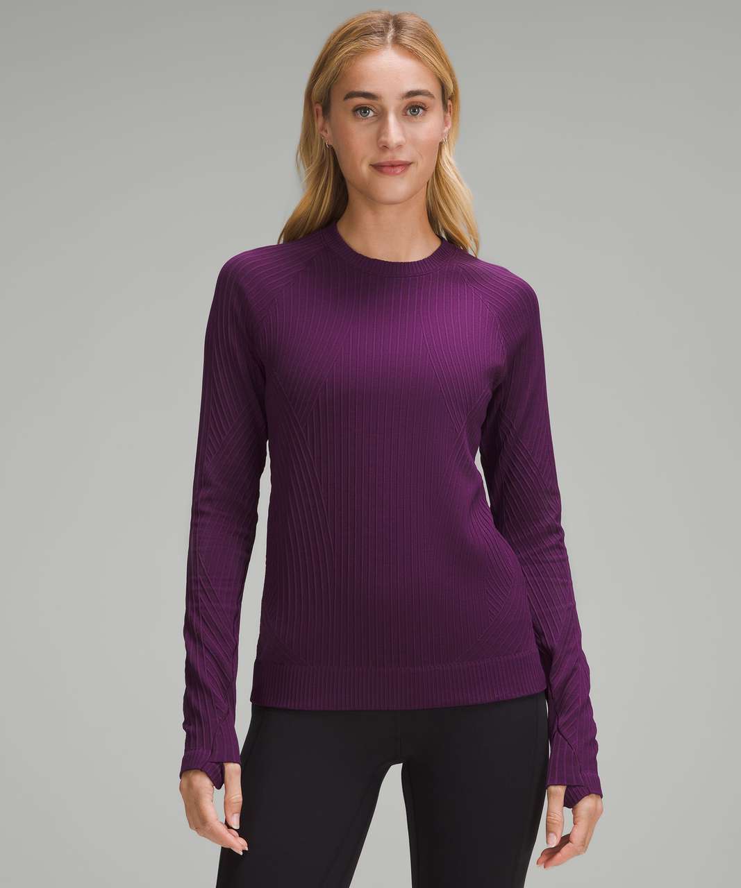 Lululemon Rest Less Pullover - Aerial Current Dramatic Magenta