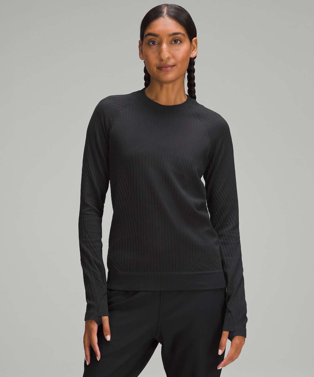 Lululemon Keep It Cozy Crew - Black - lulu fanatics