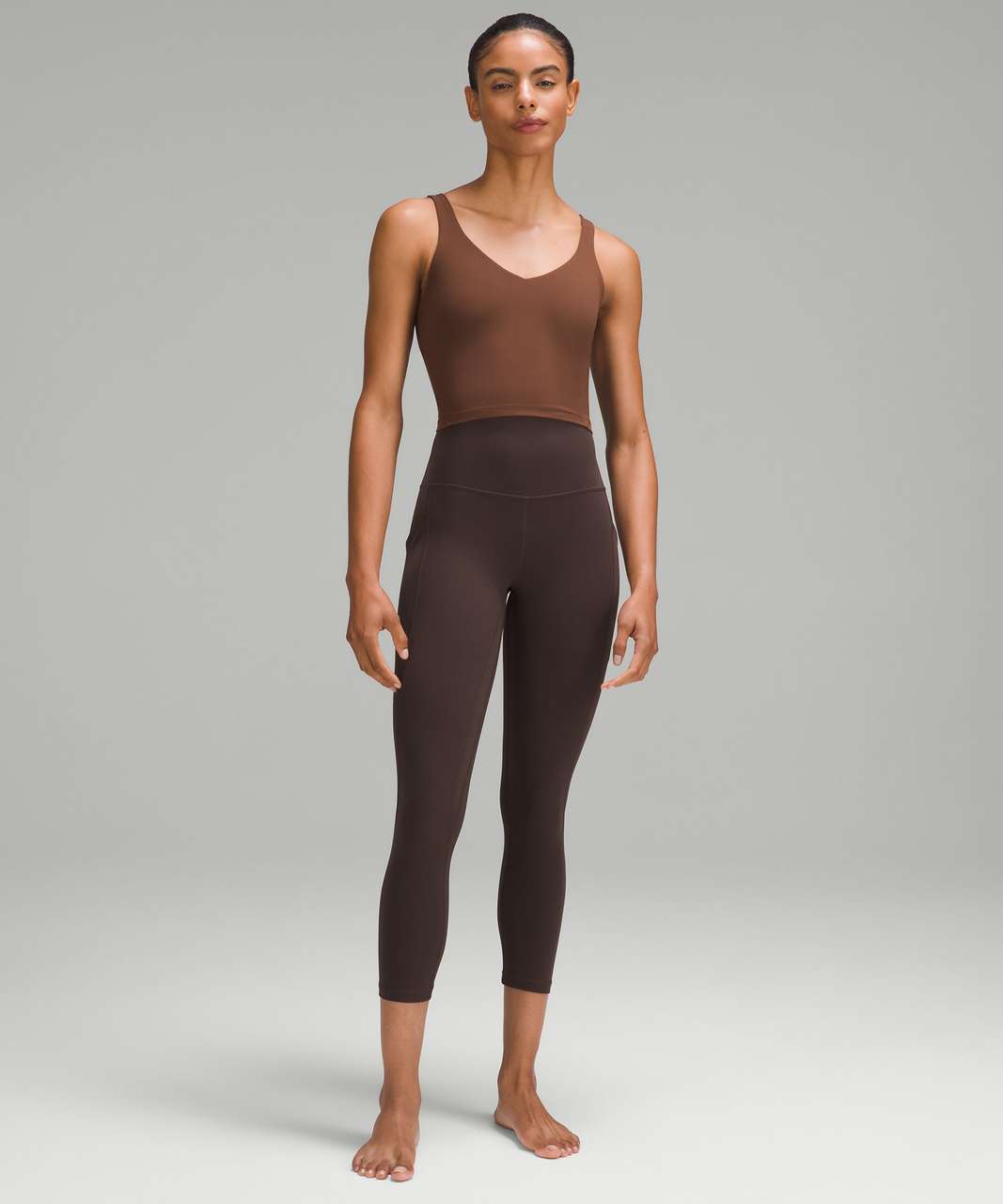 Lululemon Align High-Rise Crop 23 - Espresso - lulu fanatics