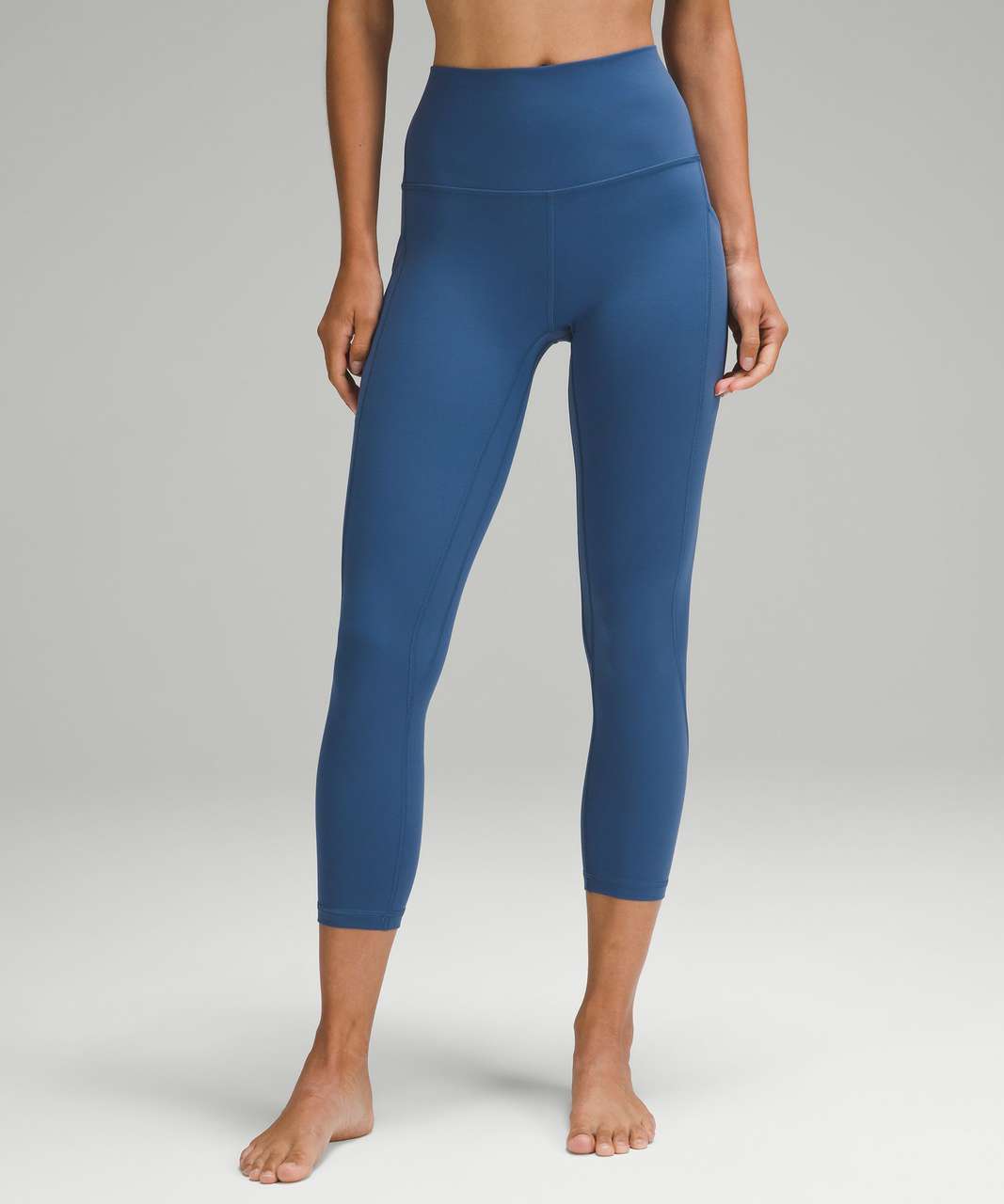 Lululemon Wunder Under Crop III (Reversible) - Hero Blue / Pipe Dream Blue  - lulu fanatics