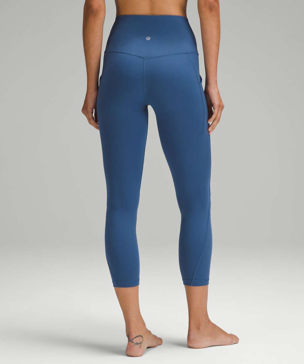 Lululemon Align Crop 23 - Graphite Grey - lulu fanatics