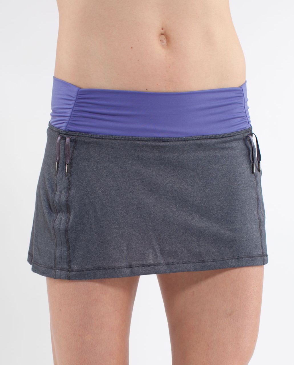 Lululemon Hot 'N Sweaty Skirt - Coal /  Persian Purple