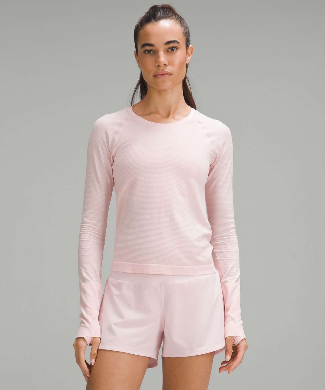 Lululemon Swiftly Tech Long Sleeve Shirt 2.0 In Pink Peony/pink