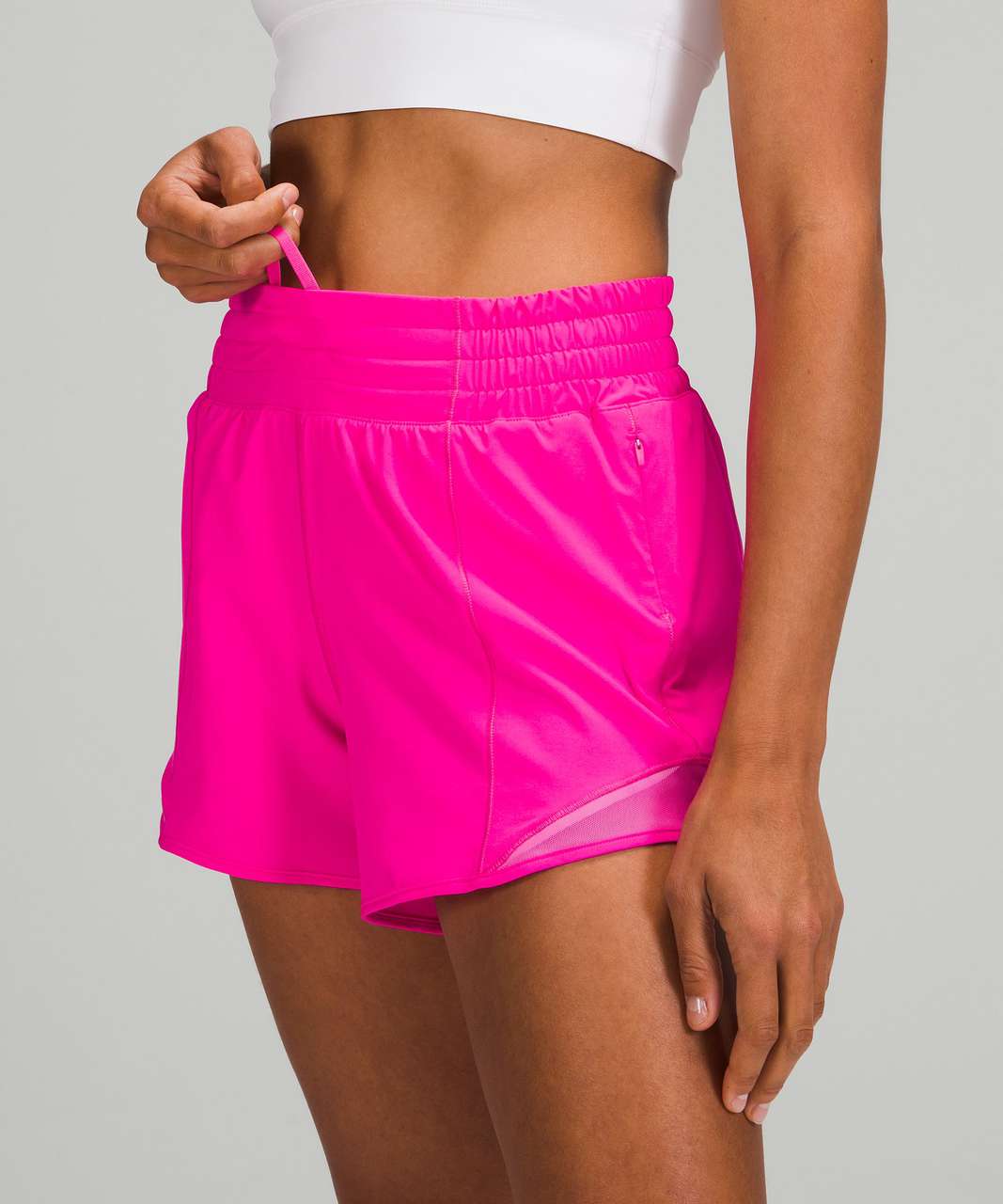 Lululemon Hotty Hot High-Rise Lined Short 4 - Pow Pink - lulu