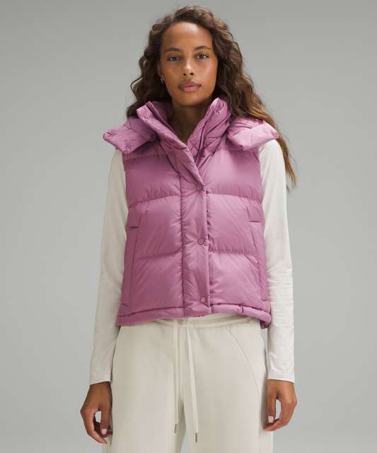 Track Wunder Puff Cropped Vest - Meadowsweet Pink - 8 at Lululemon