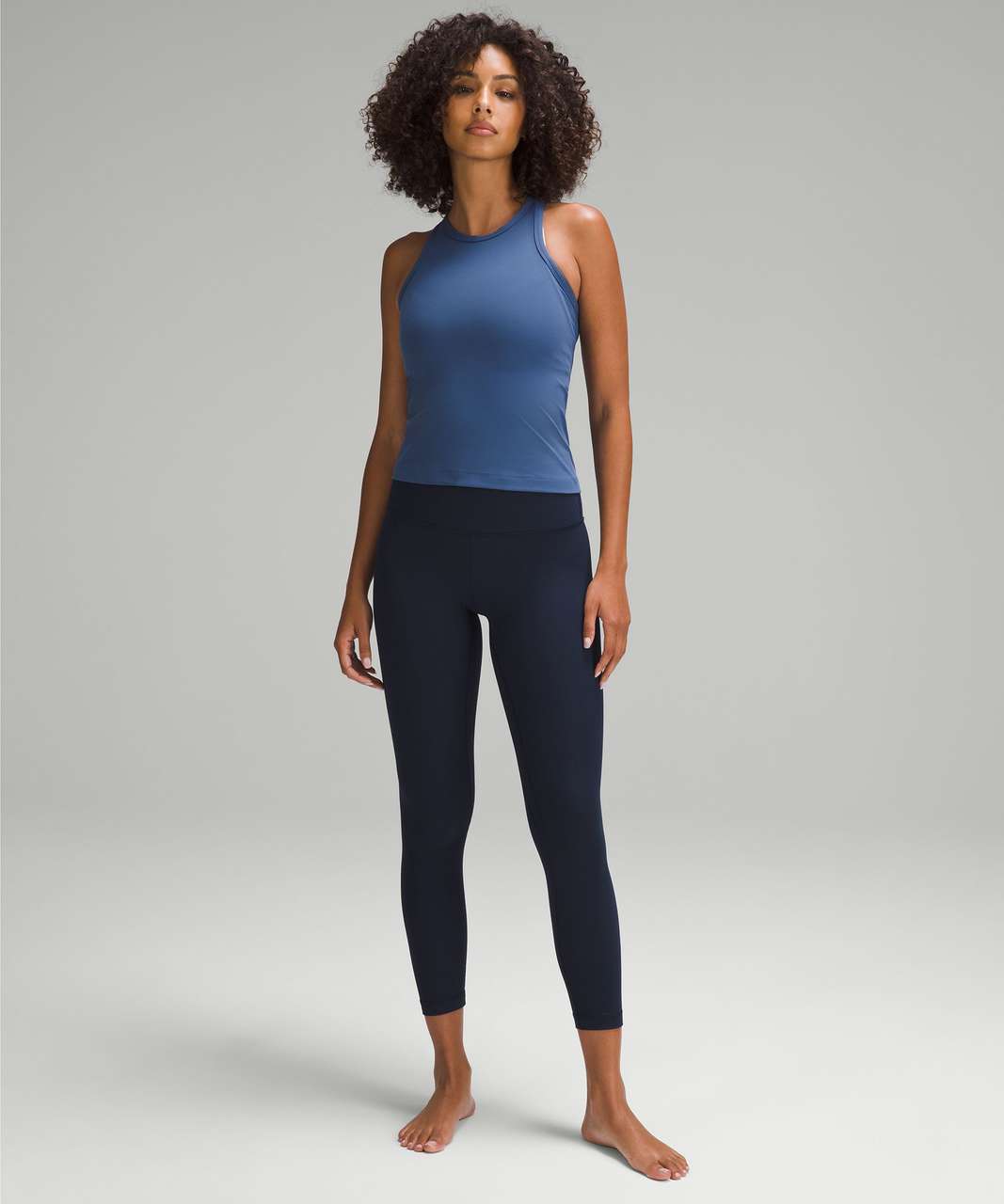 LULULEMON ALIGN TANK Top Water Drop Blue A/B Cup Tight Fit Cropped Length  £85.80 - PicClick UK