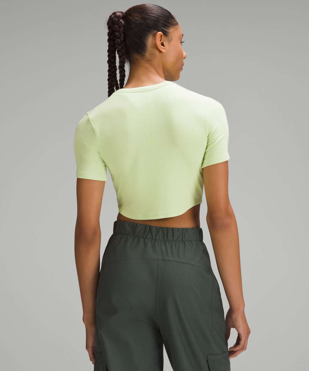 Lululemon Hold Tight Cropped T-Shirt - Spark Green