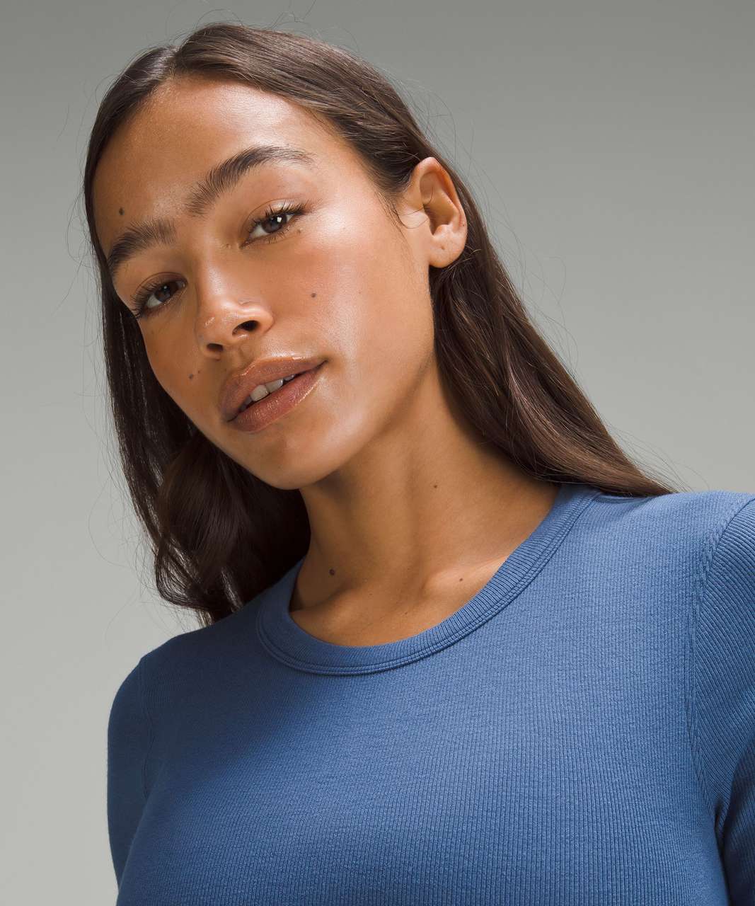 Lululemon Hold Tight Cropped T-Shirt - Pitch Blue