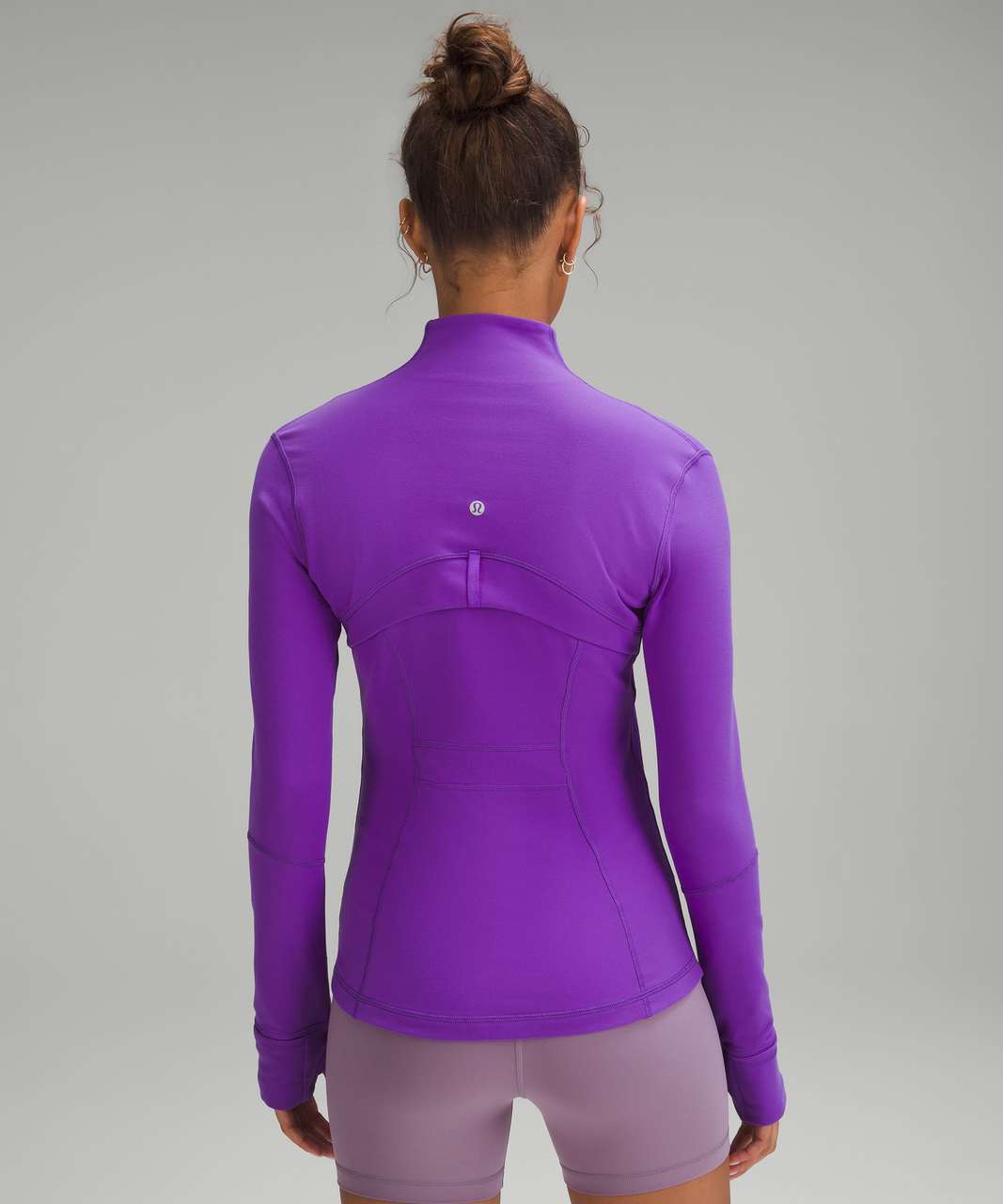 LuluLemon Define Jacket Zip Up Larkspur Purple 6 Pockets Thumb Holes