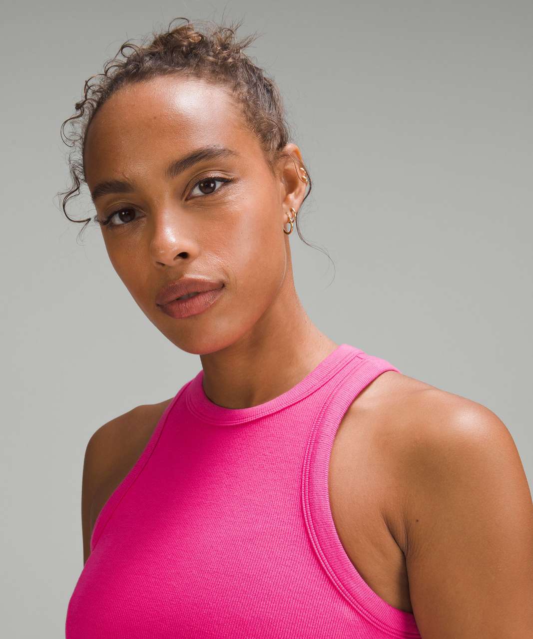 Lululemon Hold Tight Cropped Tank Top - Sonic Pink