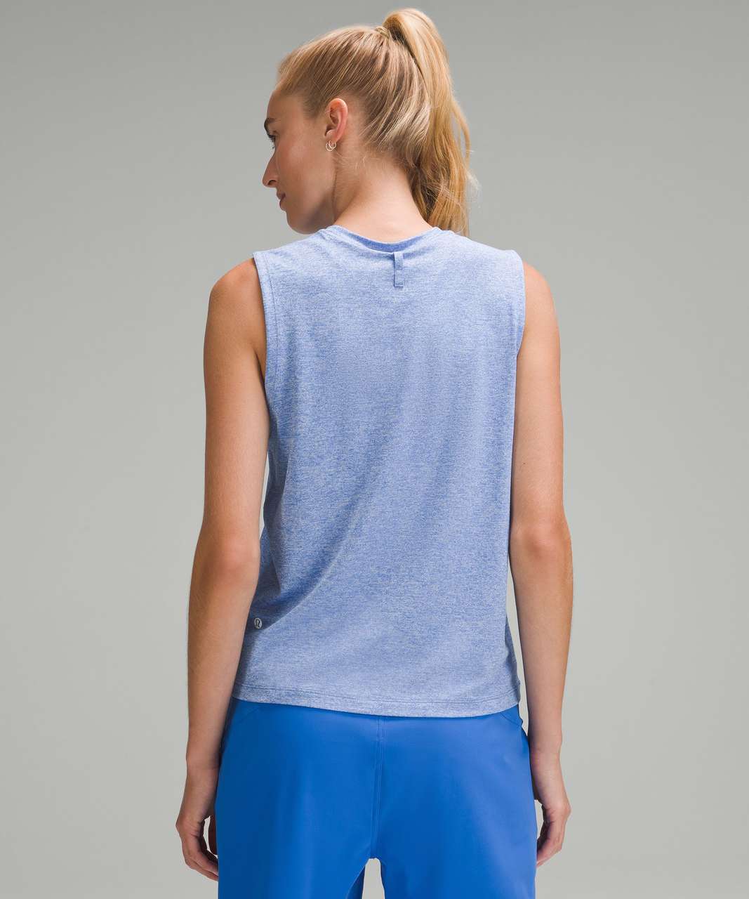 Lululemon License to Train Classic-Fit Tank Top - Heathered Pipe Dream Blue