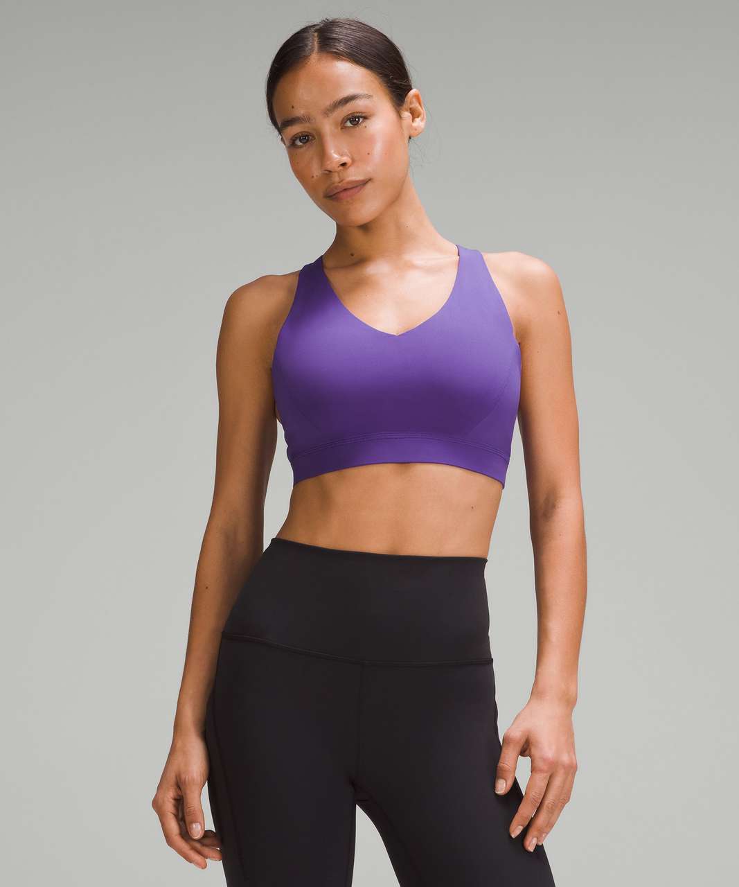 Lululemon Women's Tank Top Shirt Connected Sports Bra Yoga Purple Size S/M