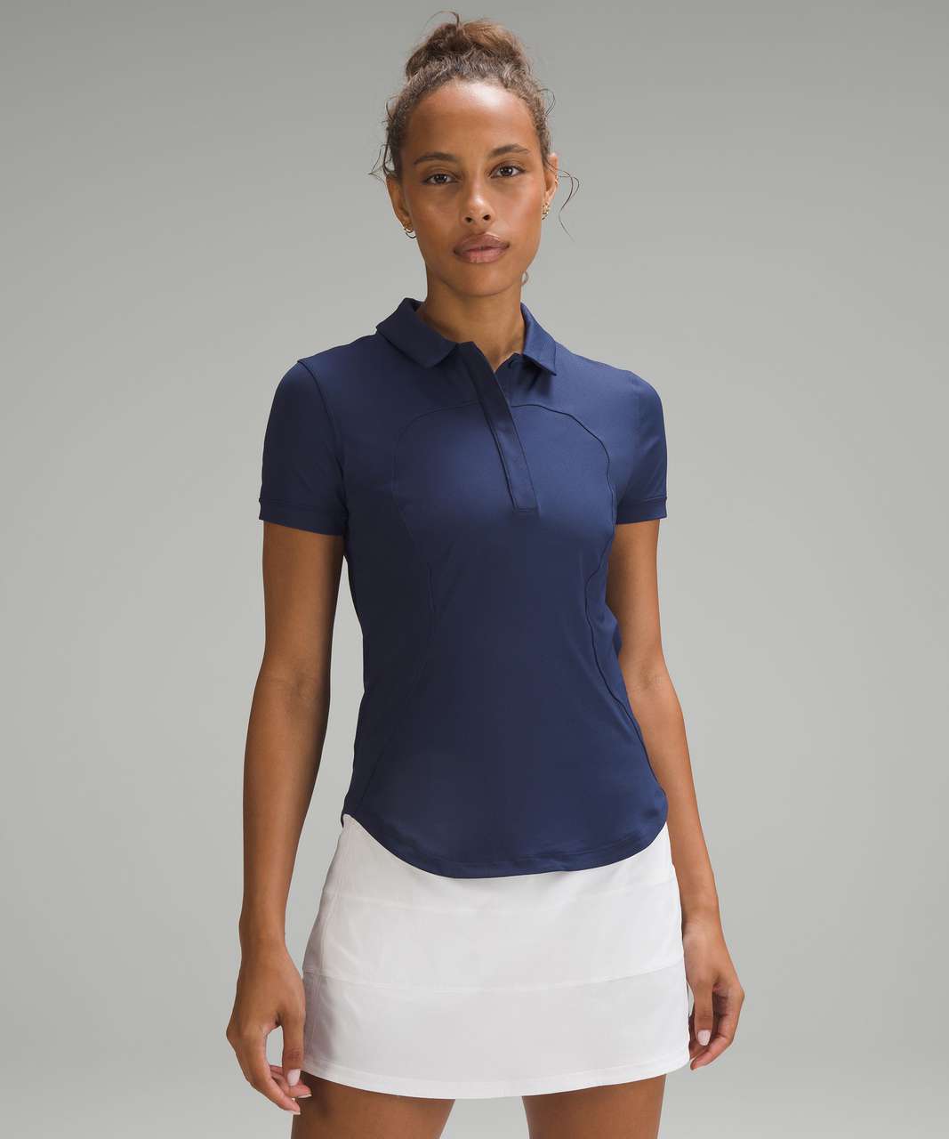 Lululemon Quick-Dry Short Sleeve Polo Shirt - Night Sea - lulu 