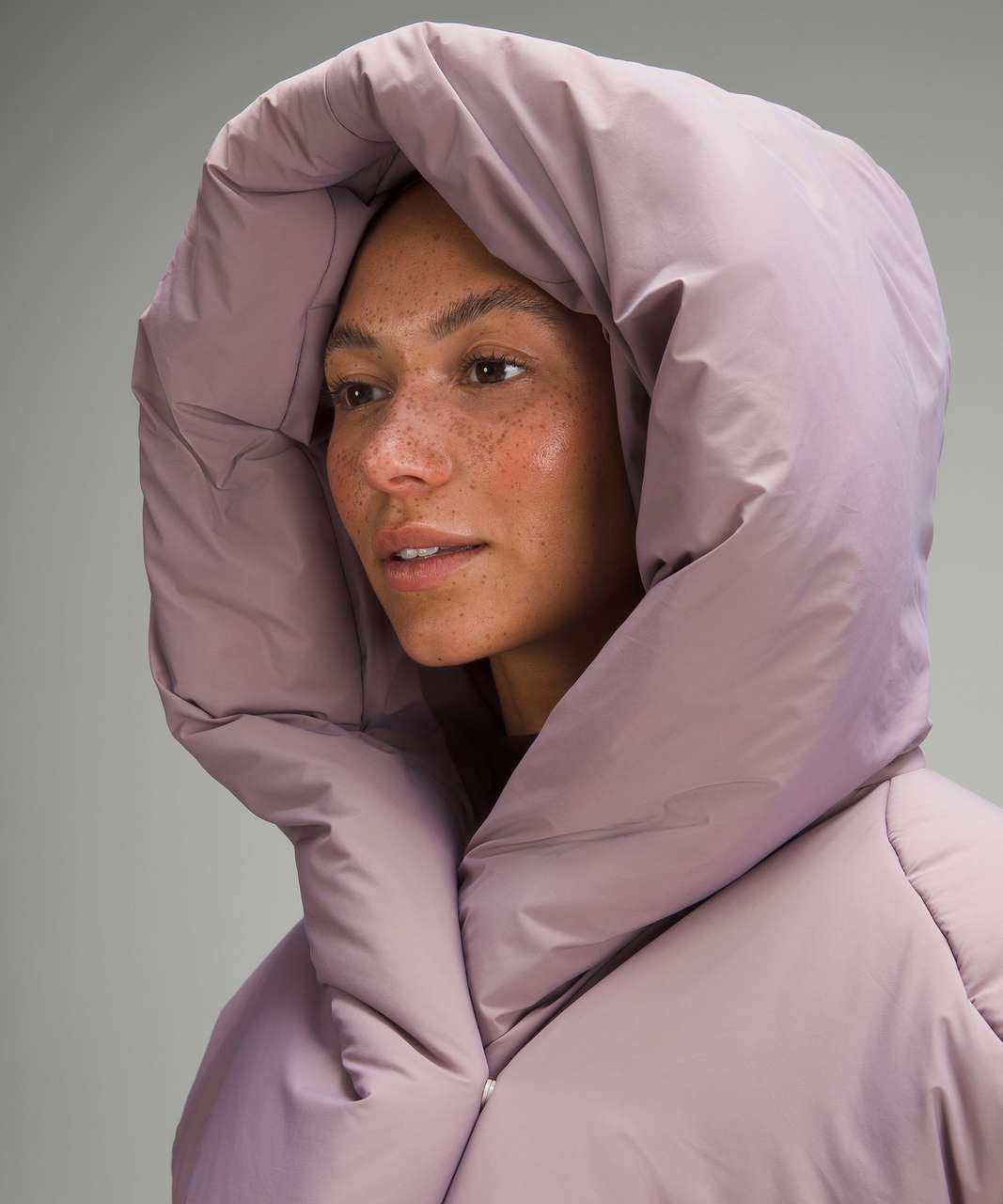 Lululemon Hooded Insulated Wrap - Heathered Light Orbit