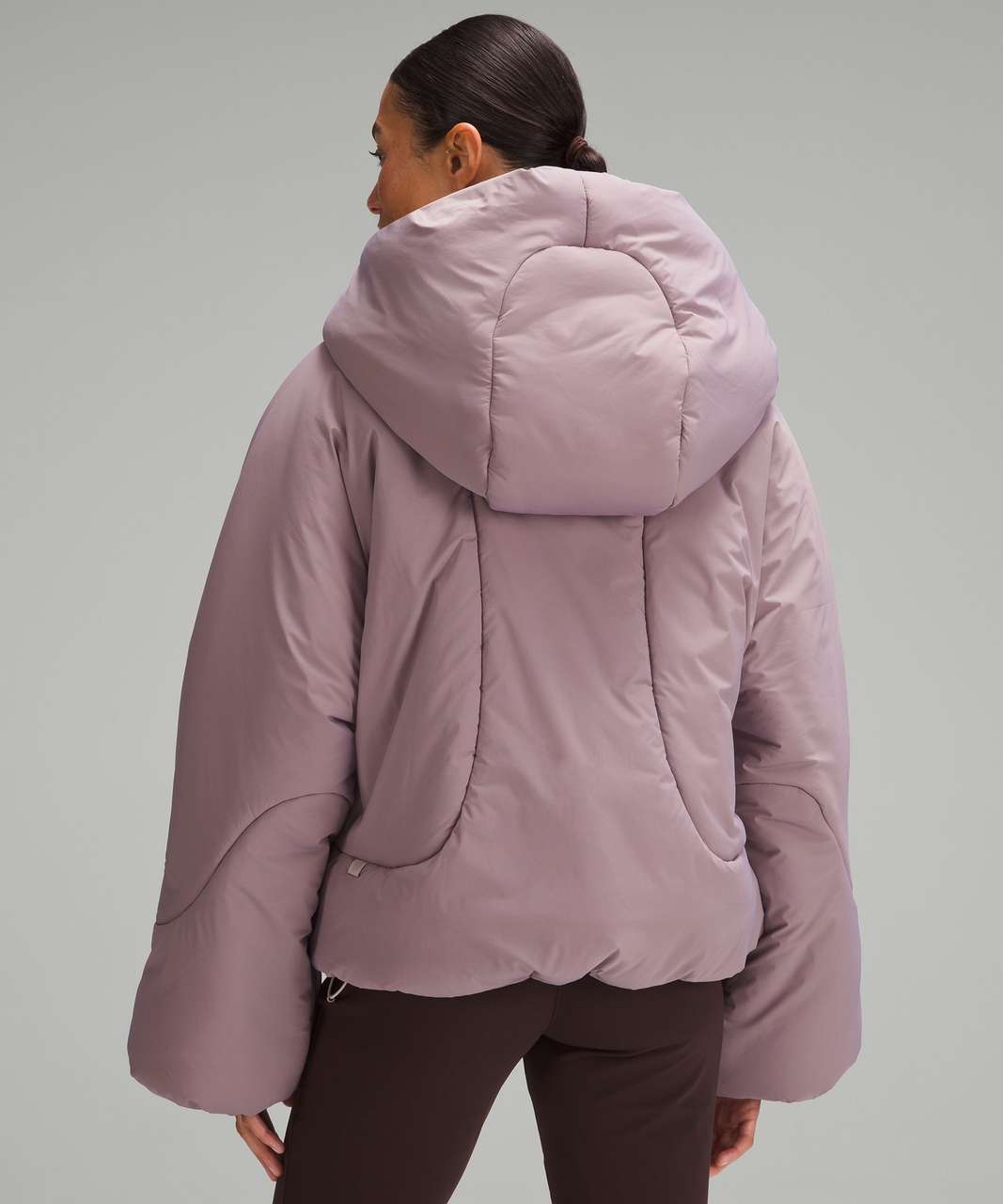 Lululemon Hooded Insulated Wrap - Heathered Light Orbit