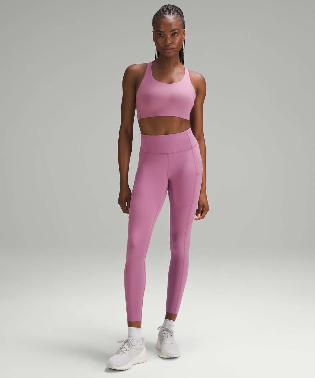 Lululemon Energy Bra High Support Puff Pink Size 38D Ethiopia