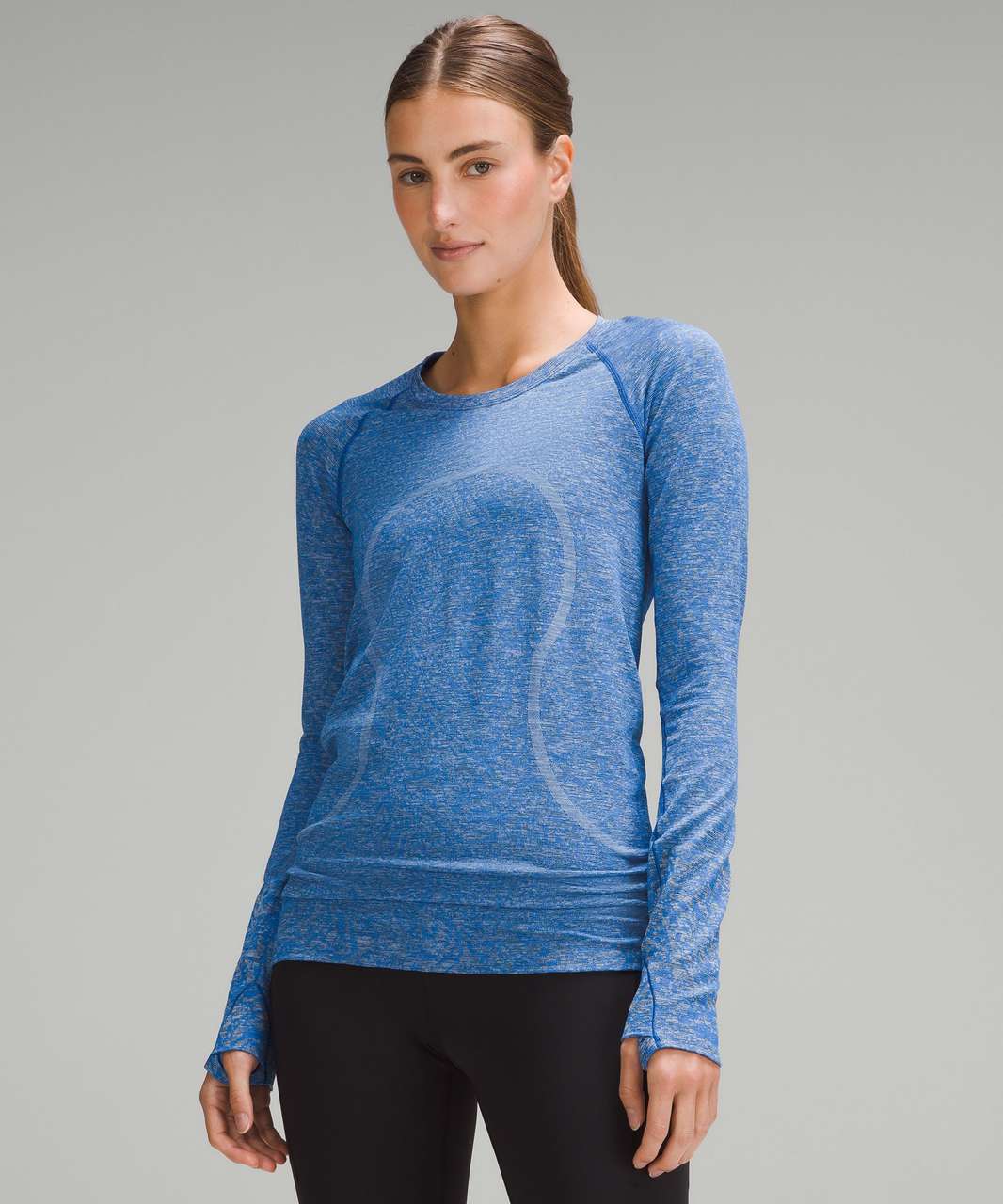 Lululemon Swiftly Tech Long Sleeve Shirt 2.0 - Symphony Blue / Symphony Blue  - lulu fanatics