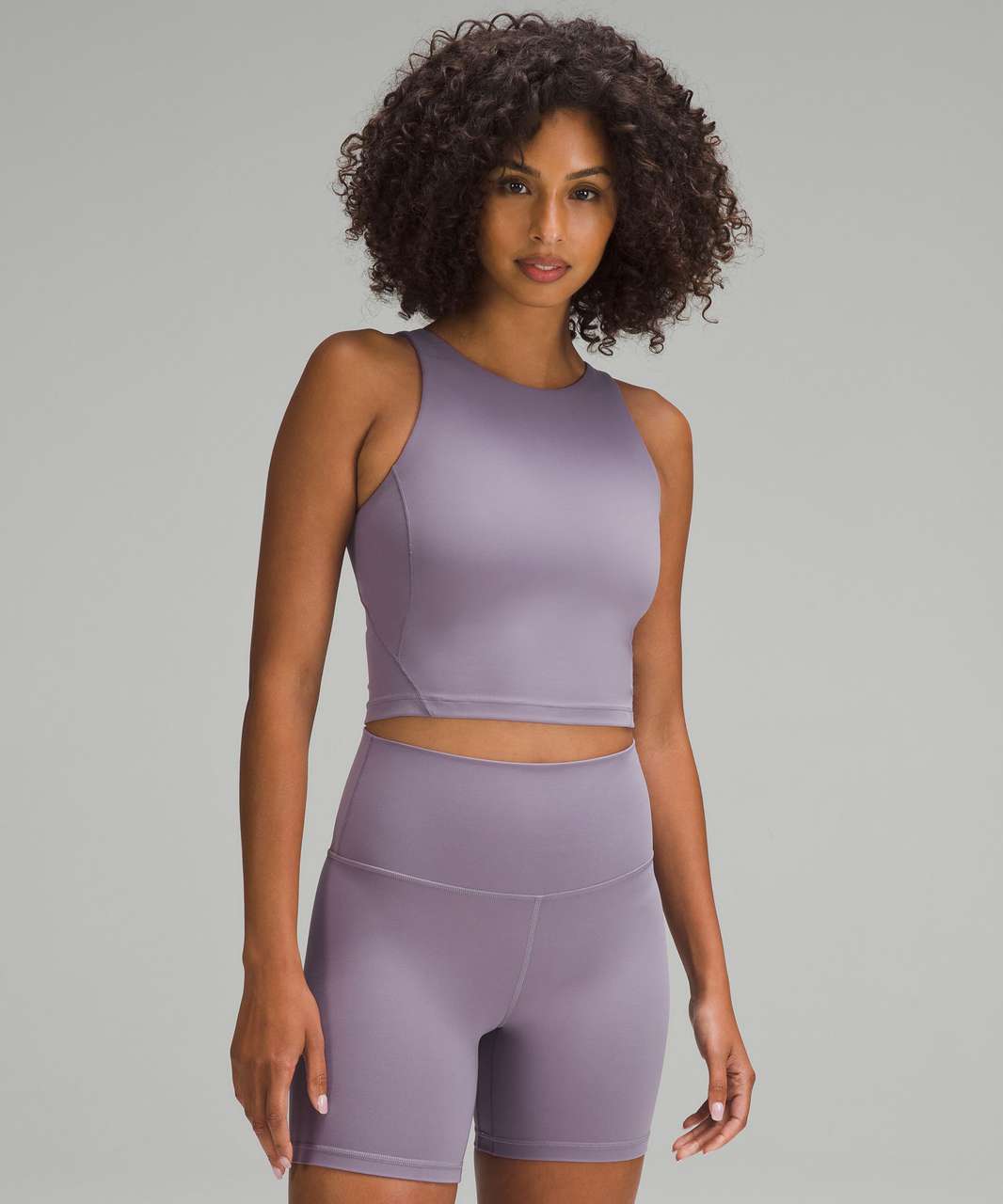 Lululemon Align High-Neck Tank Top - Purple Ash - lulu fanatics