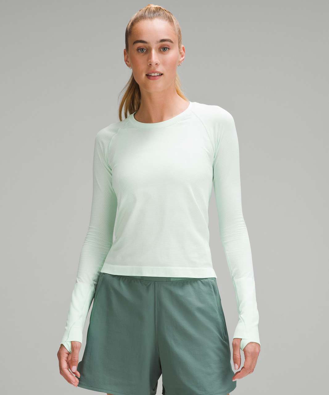 Lululemon Swiftly Tech Long-Sleeve Shirt 2.0 *Race Length - Mint Moment / Mint Moment