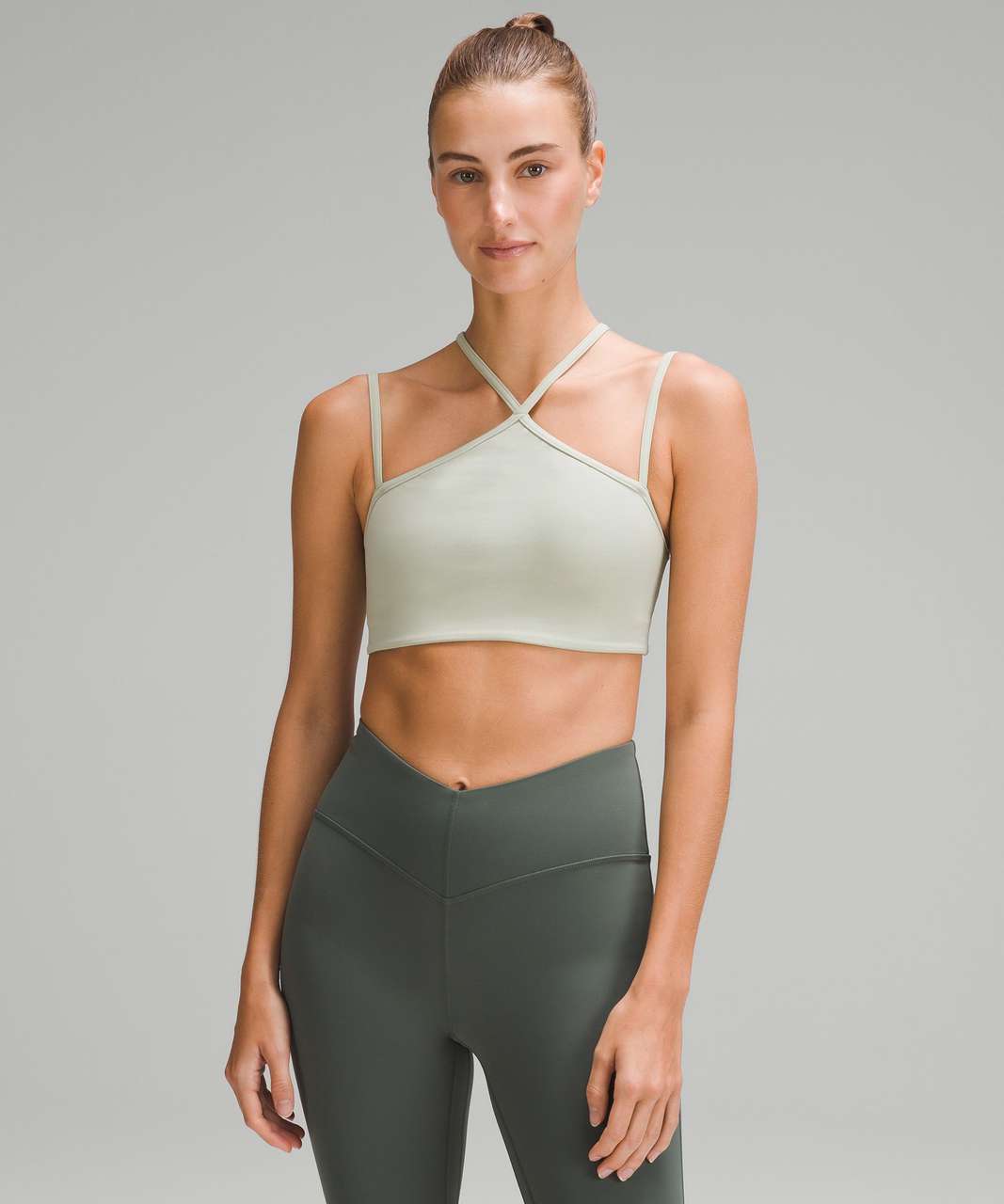 LULULEMON FLOW Y BRA SIZE 6 BLACK reversible