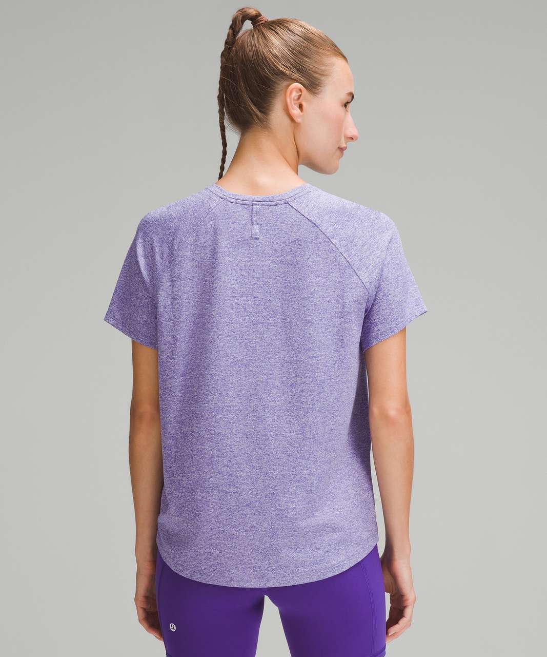 Lululemon License to Train Classic-Fit T-Shirt - Heathered Petrol Purple