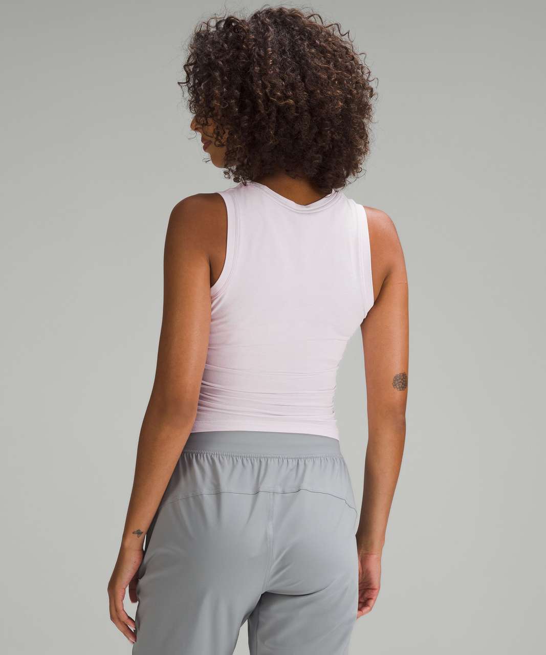 lululemon LICENSE TO TRAIN TIGHT-FIT TANK - Top - heathered bone/white -  Zalando.de